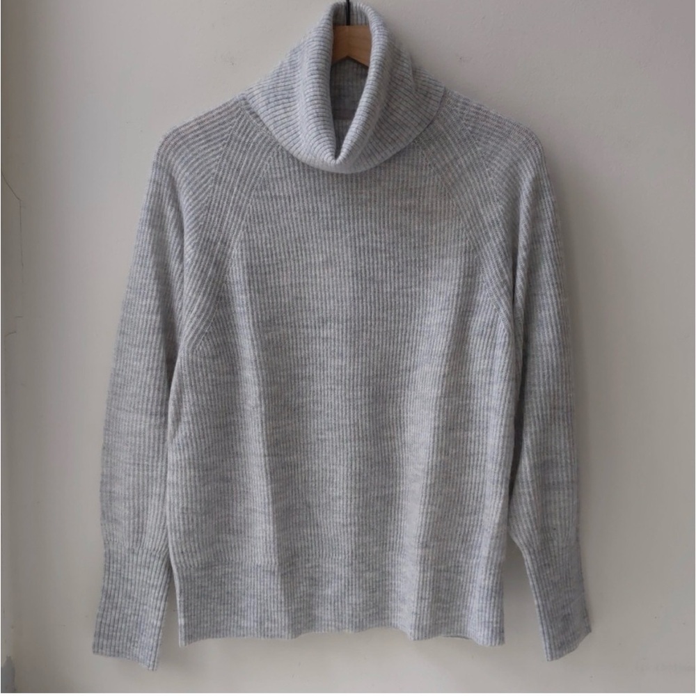Quince Gray Turtleneck Sweater